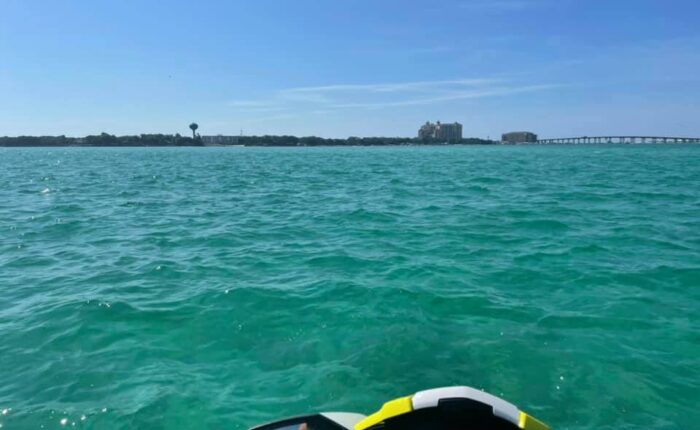 blue water from the sea