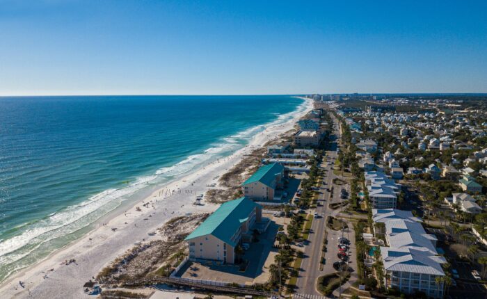 aerial view of Destin